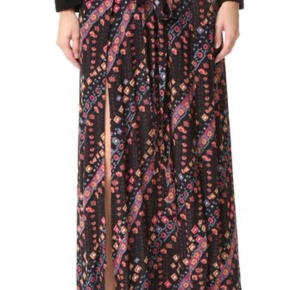 Free People Remember Me Faux Wrap Maxi Skirt - Picture 1 of 5